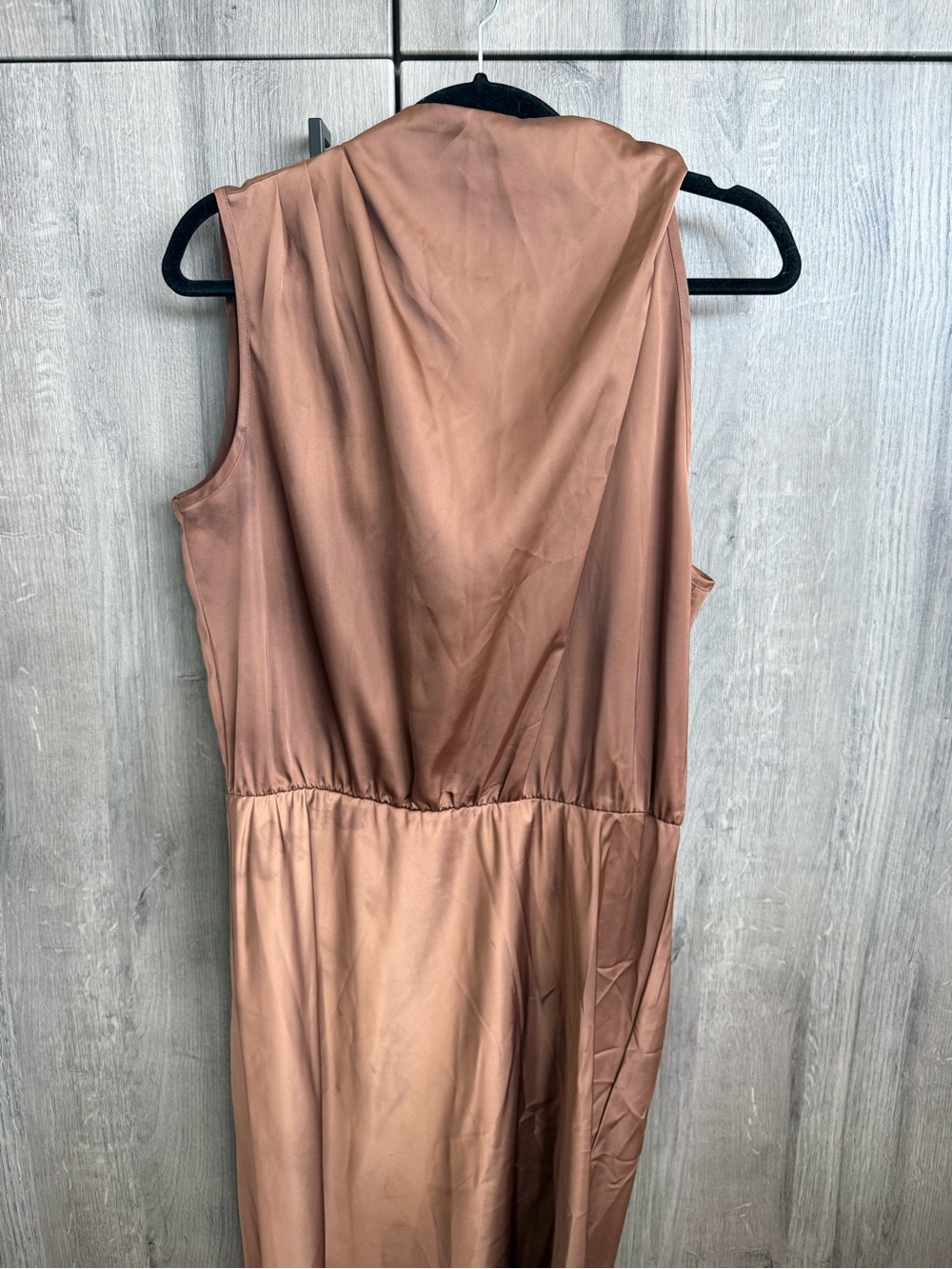 Sleeveless Maxi Dress in Copper Rose